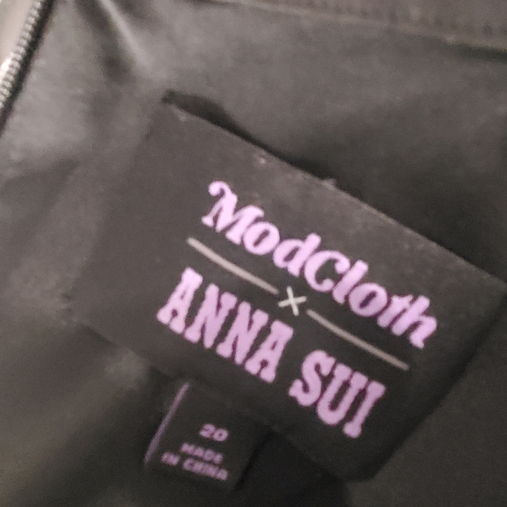 ModCloth x Anna Sui Black Long Sleeve Dress - Picture 7 of 7